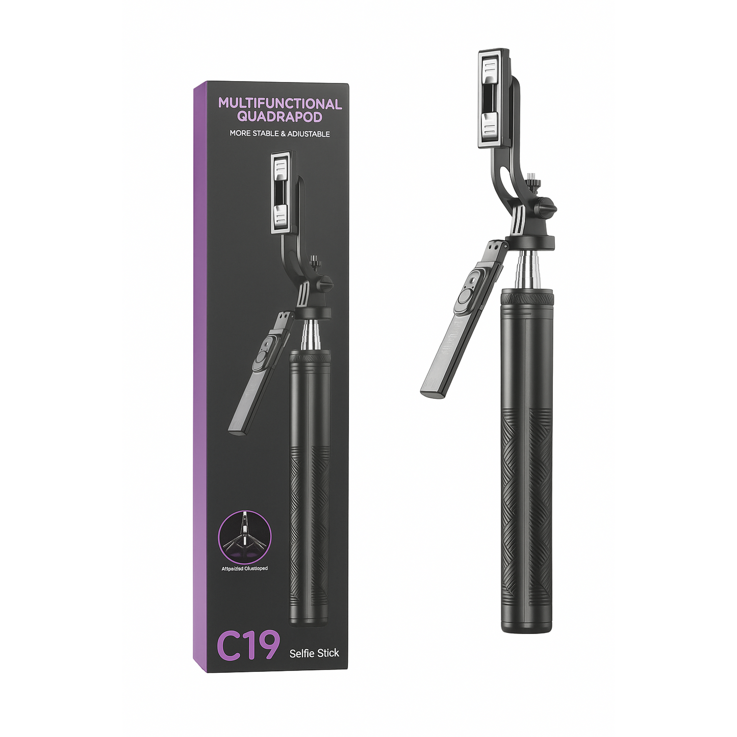C19 Multifunctional Quadrapod Selfie Stick