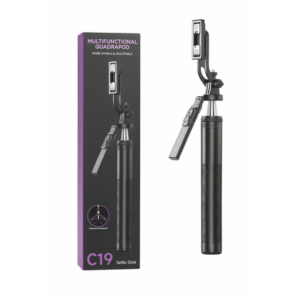 C19 Multifunctional Quadrapod Selfie Stick