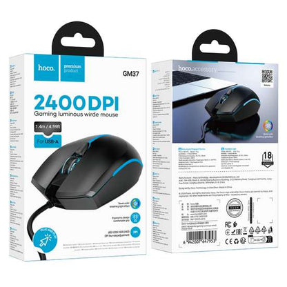 HOCO. Wired Gaming Mouse - Black