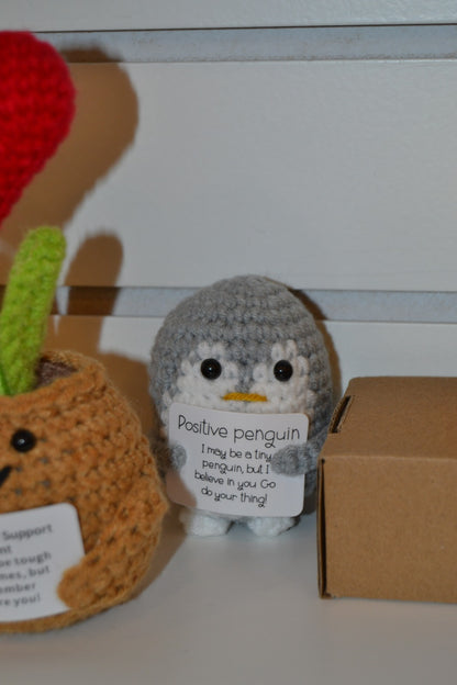 Crochet Gift | Positive Penguin