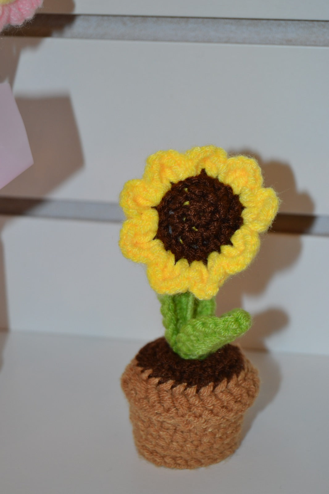 Crochet Gift | Blooming Flower Pot (knitted) -01