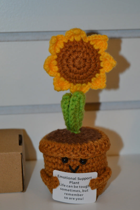 Crochet Gift | Emotional Support Plant | Sunflower