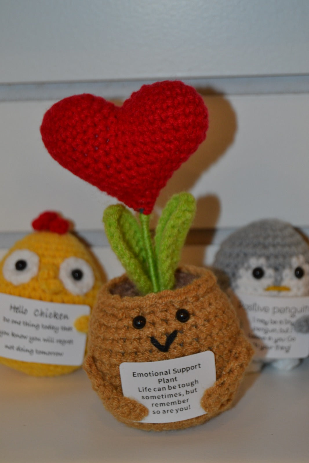 Crochet Gift | Emotional Support Plant | First Love Blooming Heart