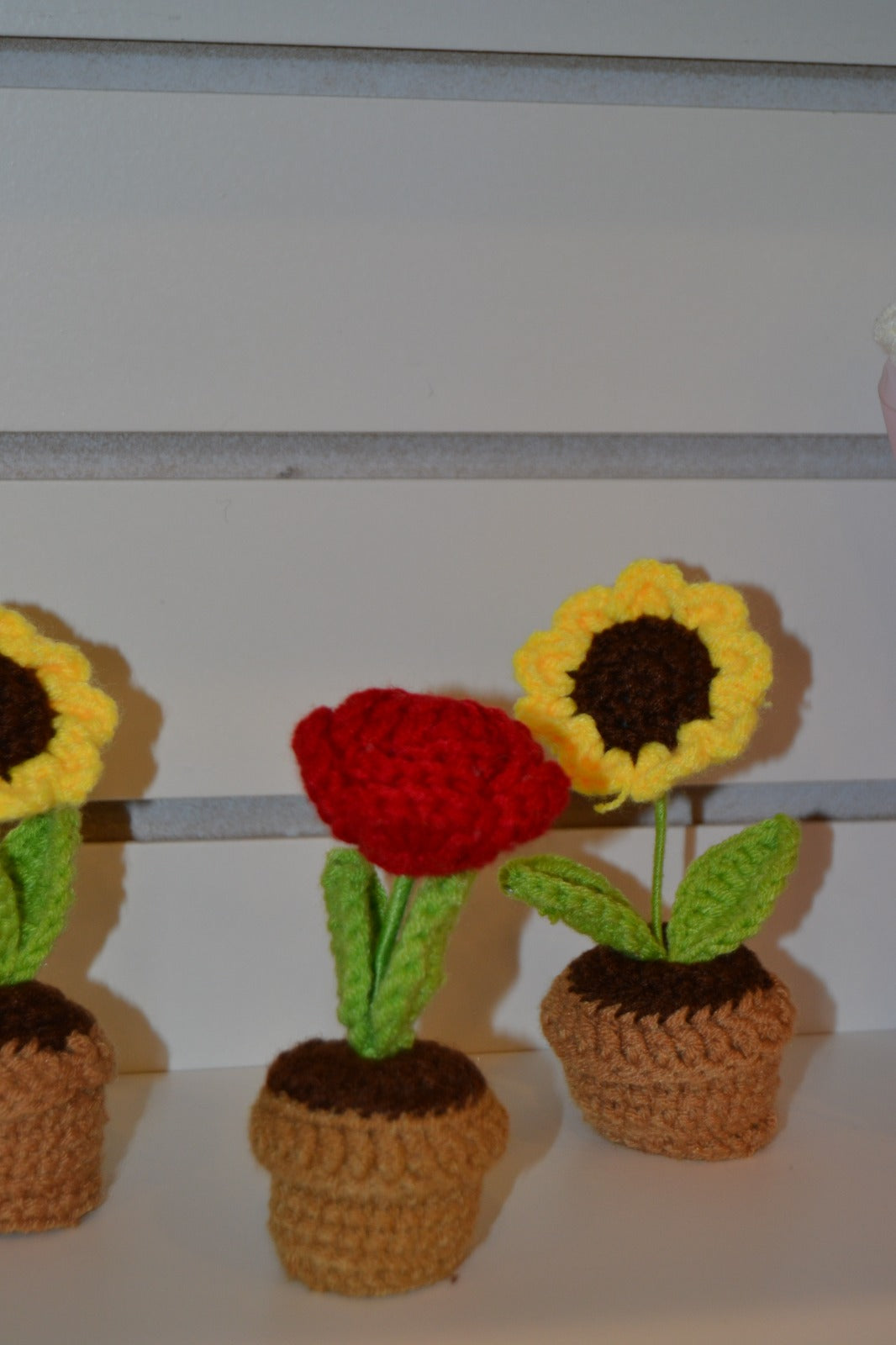 Crochet Gift | Blooming Flower Pot (Knitted) -02