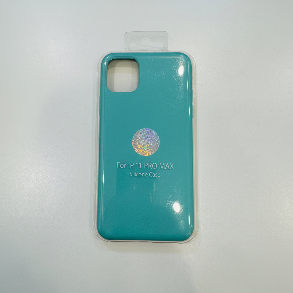 Teal phone case for iPhone 11 Pro Max on a white background