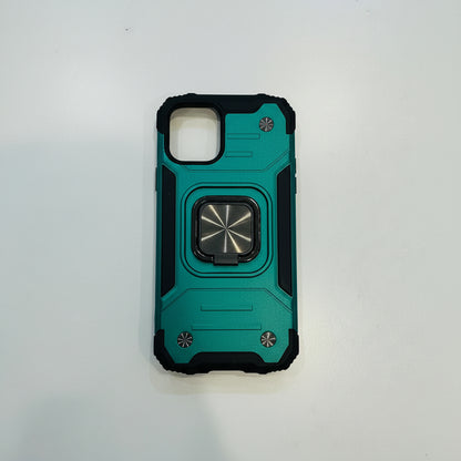 Green phone case in clear packaging with 'Fashion cases' branding on a white background