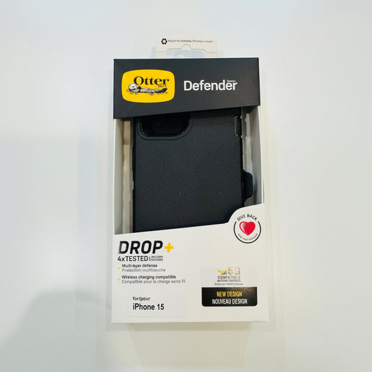 OtterBox Defender phone case packaging on a white background