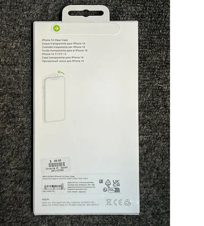 Apple Clear Hard Case For Apple iPhone 14 / 14 Pro / 14 Plus / 14 Pro Max- Clear