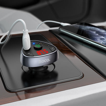 Hoco - Car charger “E51 Road treasure” BT FM transmitter