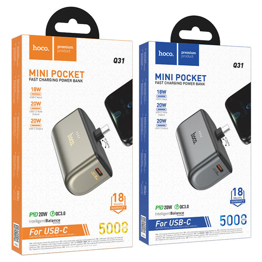 hoco.-Q31 Ingenious” PD20W 5000mAh Type-C ver.